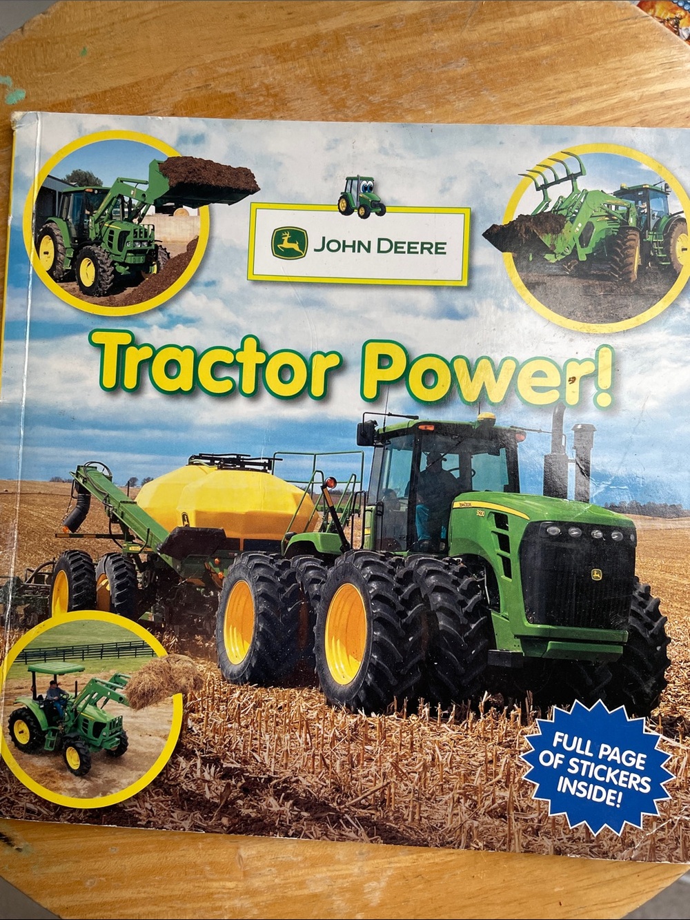 John Deere Green and Yellow Tractor Power! Kids Toy Book